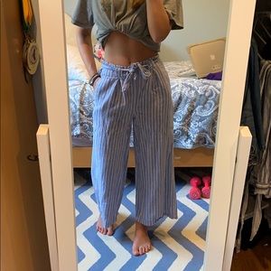 Striped Paperbag Pants